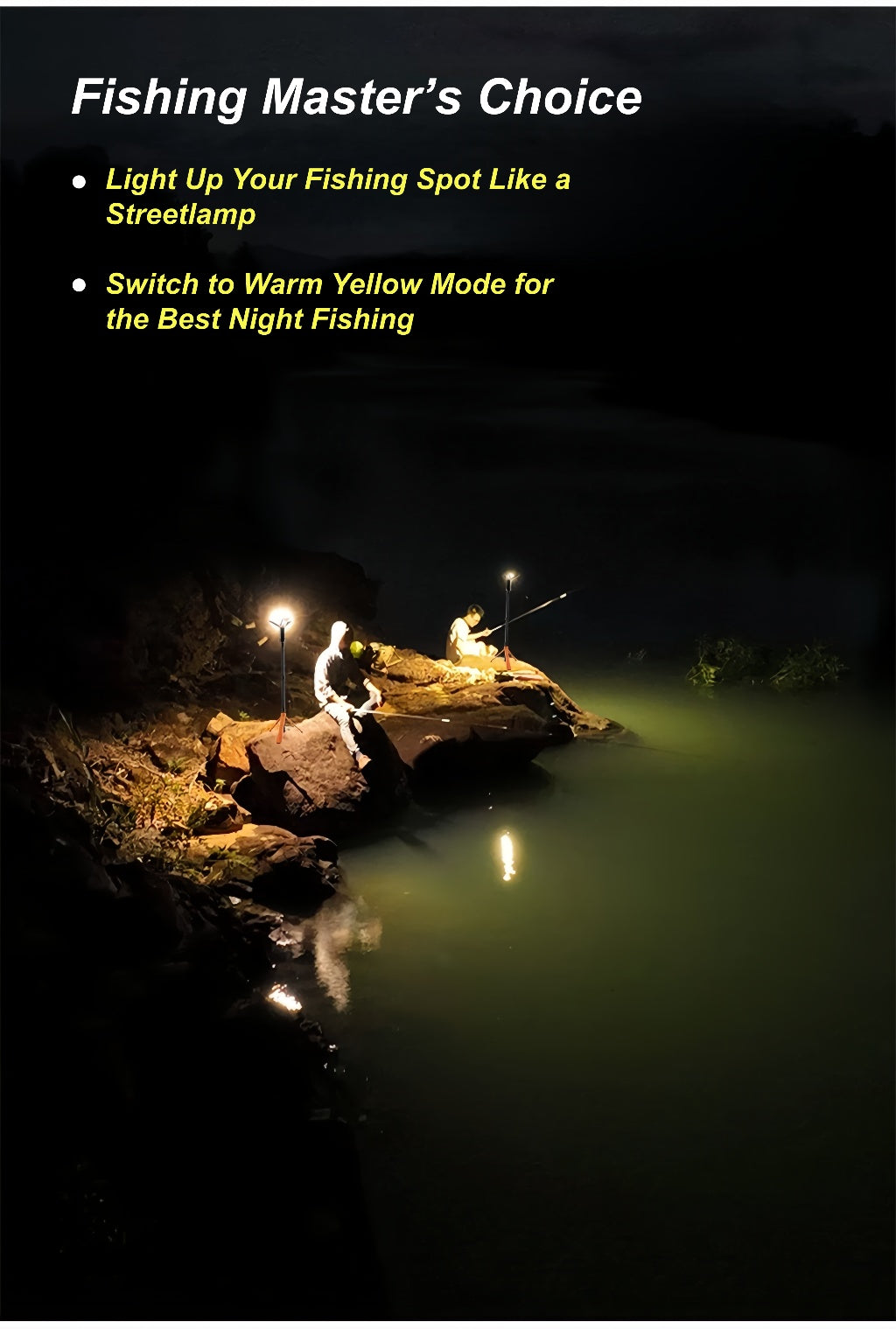 Multifunctional Camping Lantern with Tripod Stand, 9000mAh Power Bank, Magnetic Base & Dual Light Modes